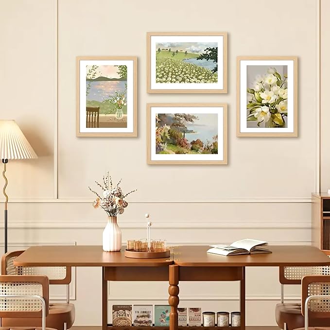 FIXSMITH A4 Picture Frame Set of 2, Natural Photo Frame - Image 7