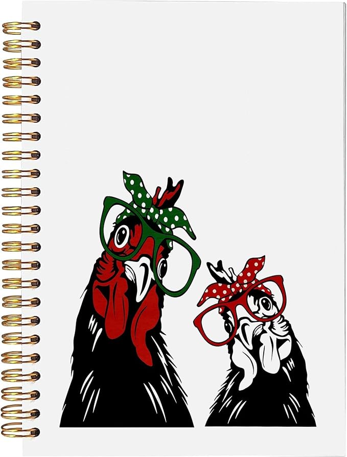 BitKan Funny Chickens Spiral Notebooks by bitkan