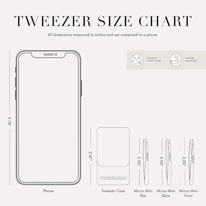 Tweezerman Micro Mini Slant & Point Tweezer Set - Image 2