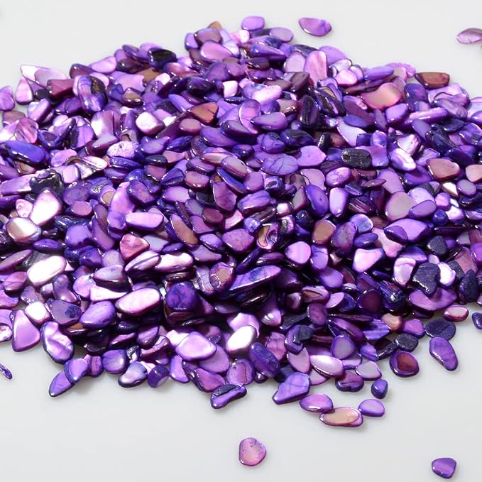 QICQDRAM Crushed Shells for Crafts About 1LB Small Natural Crushed Shells Bulk - Image 2