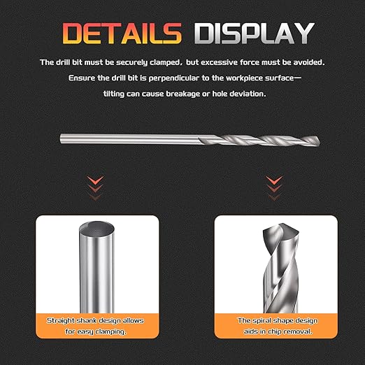 Drill Bit, 1.4mm Cutting Diameter, 4241 HSS 118° Cutting Angle Uncoated Bright Versatile Jobber Bits - (Applications: for Drilling Plastic Wood Soft Metal), 10-Pieces