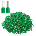 XHF 1000 PCS AWG 18/1.0mm² Wire Ferrules Insulated Copper Crimp Connectors, Crimp Pin Cord End Terminals Green