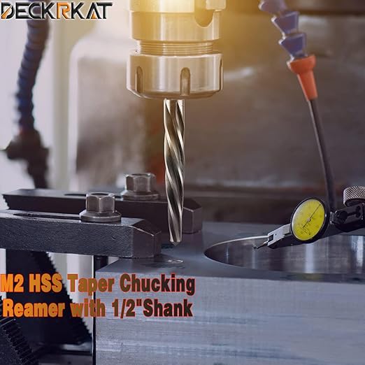 1-1/16" Reamer Drill Bit for Metal, M2 HSS Taper Reamer for Steel, Alloy, Wood, Plastic to Align, Enlarge Holes – 5-Spiral Flutes,1/2"Non-Slip Shank, 27mm Car Reamer, Bridge Construction Reamer.