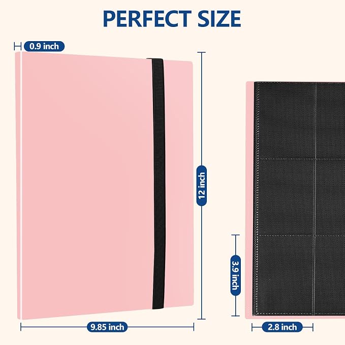 Card Binder, EDUDIIU 9 Pockets Premium Trading Card Binders, Cards Collection - Image 2
