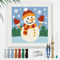 Doodlream Christmas Snowman DIY Punch Needle Embroidery Kit by Doodlream