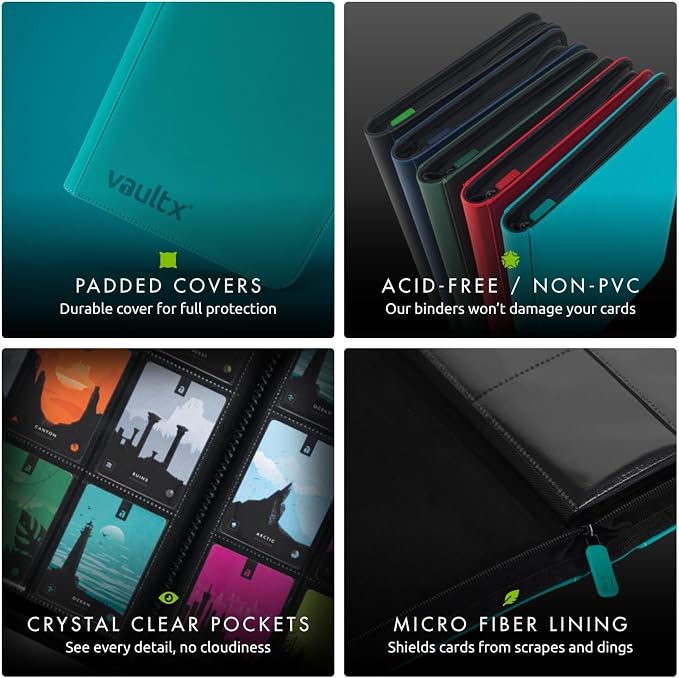 Vault X 12 XL Pocket Zip Binder, 624 Cards, Exo-Tec Material, 26 Side-Loading - Image 5