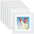 4x4 Picture Frames with 3x3 Mat, 6 Pack, Contemporary, Inspirations | These by IconaBay