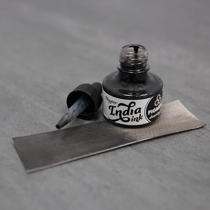 Higgins Black India Pigmented Drawing Ink - Image 2