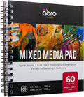 Mixed Media Sketchbook 8.11” x 8.5” | Spiral Bound Sketch Pad by AcroColor