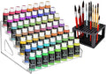 7-Layer Clear Acrylic Paint Holder Storage & Brush Organizer | Easy Assemble by UpChoNice