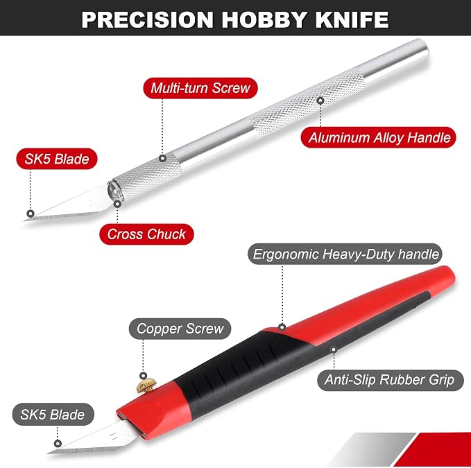 FASTPRO 31-Piece Precision Hobby Knife Set, Craft Knives - Image 3