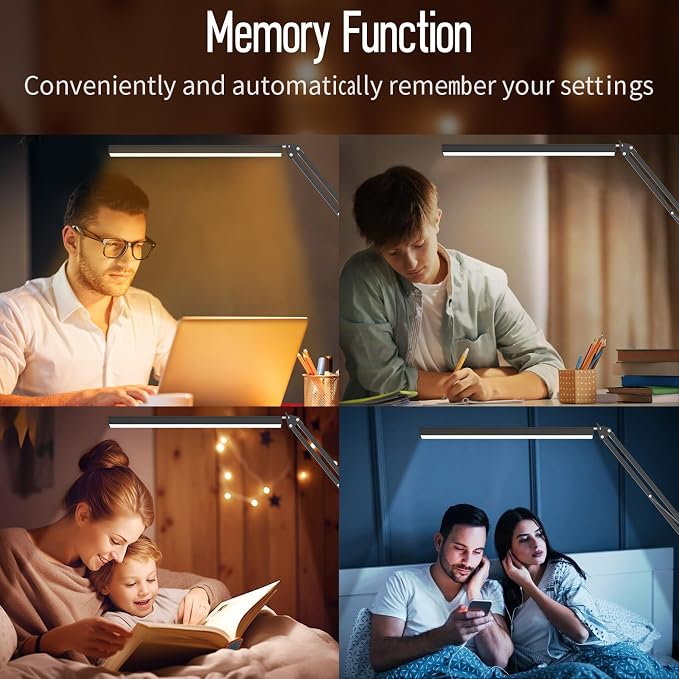 LED Desk Lamp, Manicure Table Lamp, Eye-Caring Drafting Light, Dimmable Office - Image 6