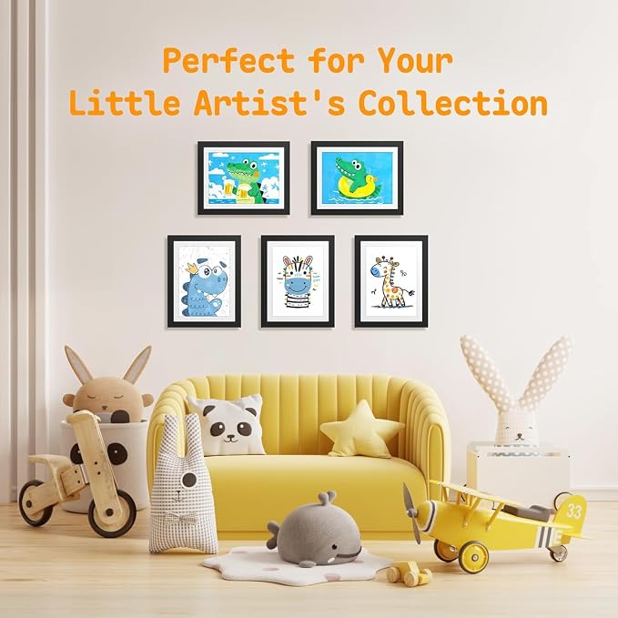 8 Pack Kids Artwork Frames Changeable 8.5 x 11 Inch Children Art Projects - Image 7