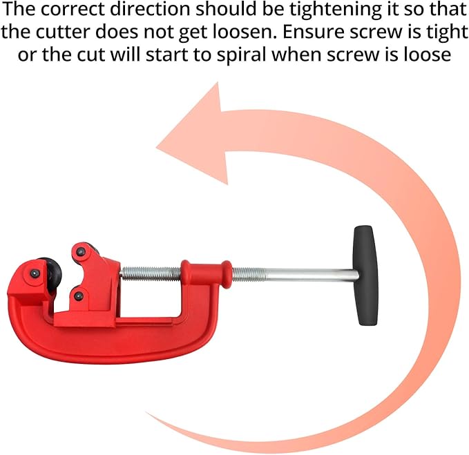 QWORK Professional Pipe Cutter Tool for 1-3" Pipes - Ideal for Plumbing, Automotive, and Construction Projects