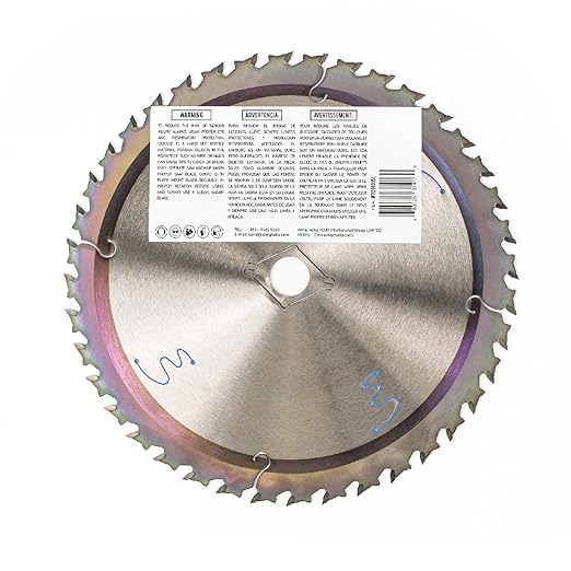 10-Pack 7-1/4" 40-Tooth 5/8" Arbor Circular Saw Blade, Framing/General Purpose Wood Cutting,Special Anti-Thermal Adhesion Coating on Cutting Edge-TA,High Finish, Long Life, 7-1/4" 40T 5/8"