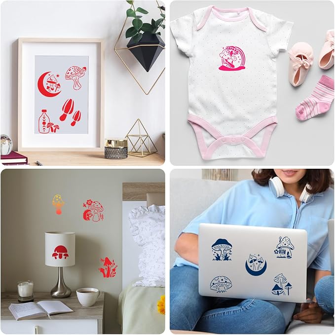 Augshy 56 Pack Mushroom Stencils - Image 6