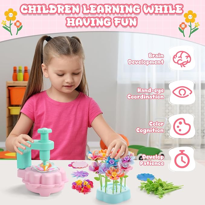 LansinLife DIY Flower Making Arts and Crafts Toys, Arts & Crafts Birthday Gift - Image 5