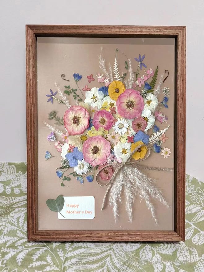 AHTONG 14 Types Pink Dried Pressed Flowers - Image 4