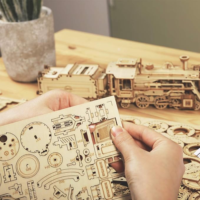 ROKR Model Car Kits Wooden 3D Puzzles Model Building Kits - Image 3