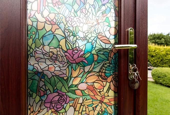 d-c-fix 346-0647 Self-Adhesive Privacy Glass Window Film, Spring Chapel/Tulia - Image 6