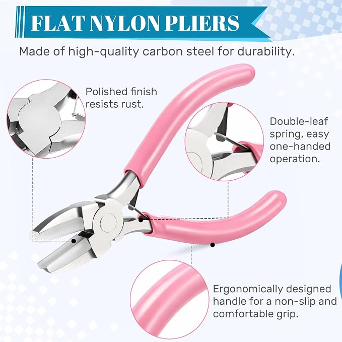 Mudder 2 Pieces Jewelry Making Tool Bail Making Pliers 6 in 1 Jewelry Wire - Image 4