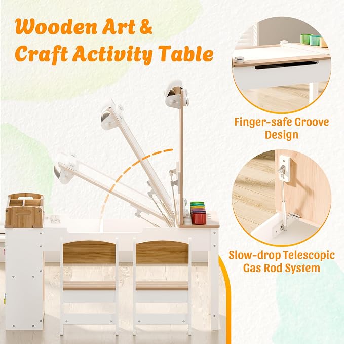 Kids Art Table and Chair Set - Image 7