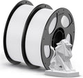 ANYCUBIC PETG Filament 1.75mm, 3D Printer Filament, Dimensional Accuracy +/- 0.02mm, Exceptional Toughness, Print with Most FDM 3D Printers, 1KG Reusable Spool, 2KG White+White