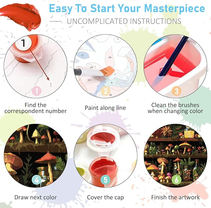 Offito Paint by Numbers Kit for Adults - Image 6