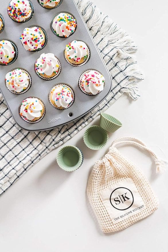 The Silicone Kitchen Reusable Mini Silicone Baking Cup, BPA Free, Dishwasher - Image 7