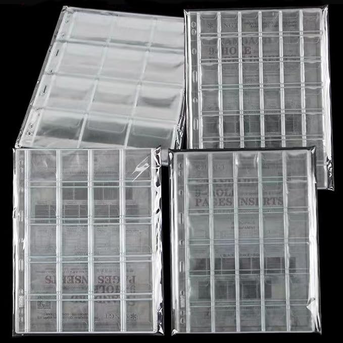 MUQING 400 Pockets Coin Collecting Supplies, 20 Sheets Coin Pages Sleeves - Image 6