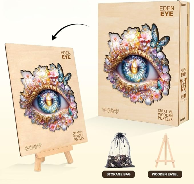 Eden Eye Puzzles Adults Gifts Wooden 240 Pieces 13.4 * 12.4in - Image 5