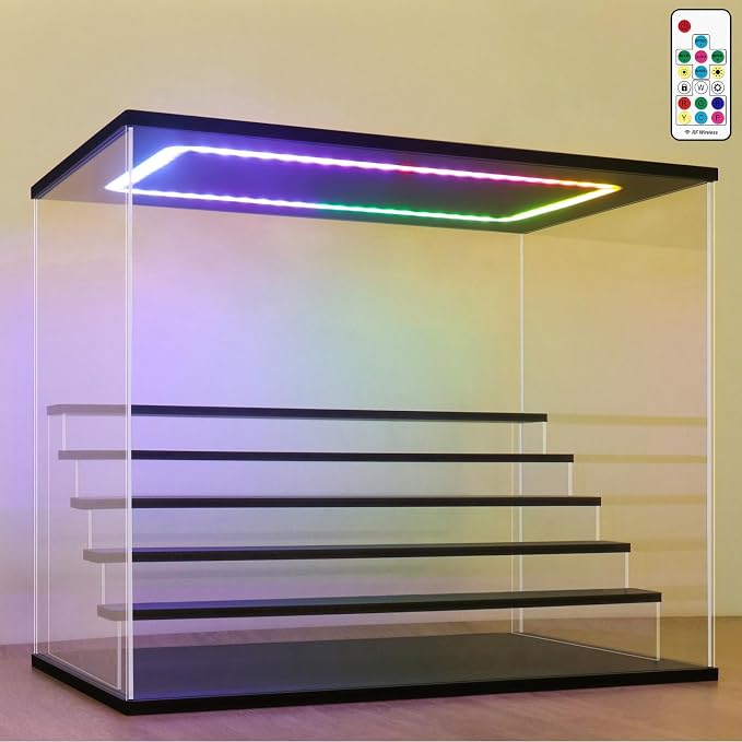 NONEMEY LED Acrylic Display Case, 6 Tier Display Case by NONEMEY