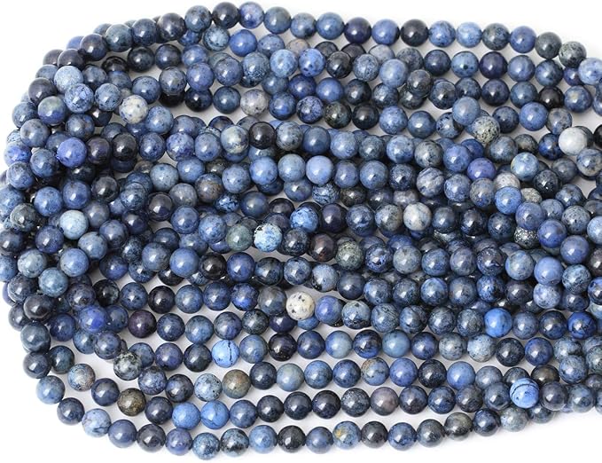 60PCS 6mm Natural Dumortierite Gemstone Round Loose Stone Beads - Image 3