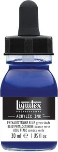 Liquitex Professional Acrylic Ink, 1-oz Jar, Phthalocyanine Blue Green Shade by Liquitex