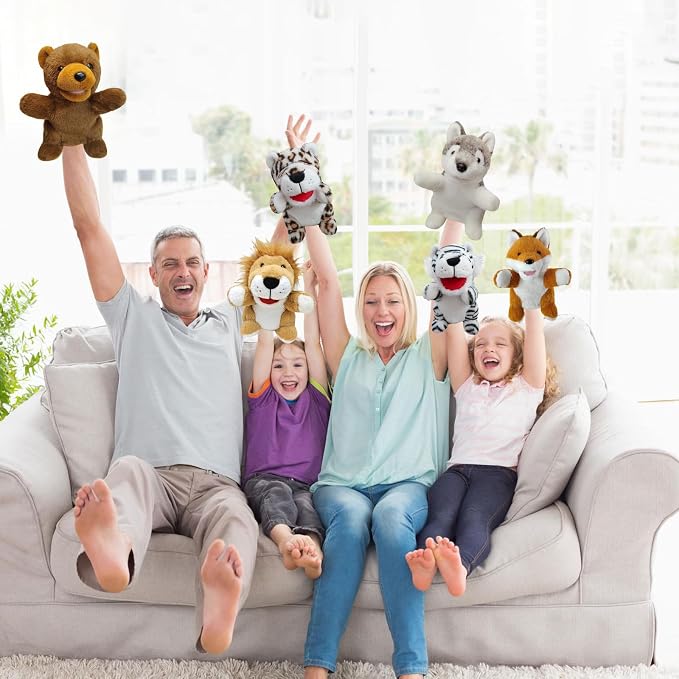 6 Pcs Animal Hand Puppets for Kids - Image 6