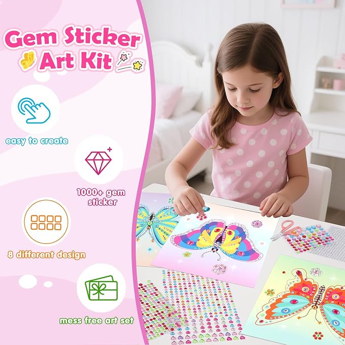 Gem Art Sticker Kit, Diamond Art Sticker Crafts - Image 6