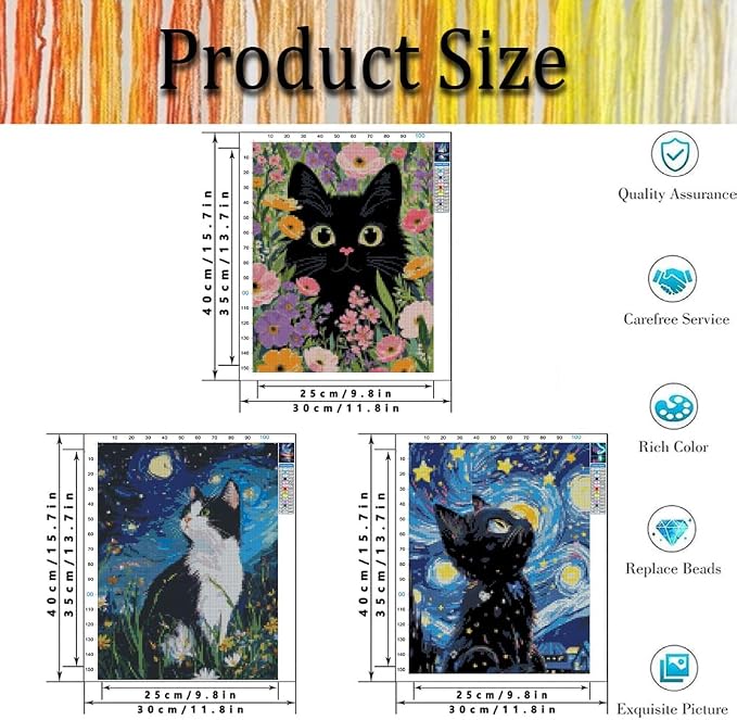 3 Pack Stamped Cross Stitch Kits - Image 3