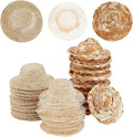 AHANDMAKER 30 Mini Straw Hats Craft Doll Hats Ornaments Woven Caps by AHANDMAKER