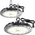 loyal UFO High Bay Commercial Shop Light: 6000K Industrial Lighting - for Warehouse Workshop Garage Factory with US Plug 1.2 Meter Cable