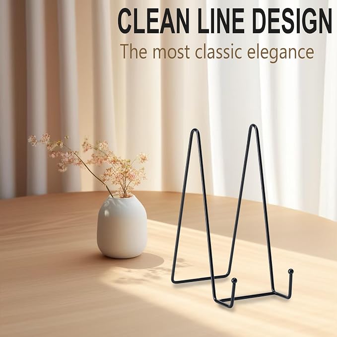 Hoewina Plate Stands for Display, 3 Pack 8 Inch Plate Holder Display Stands - Image 3