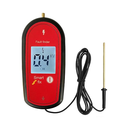 Electric Fence Voltage Tester, Handheld Fence Fault Finder Fence Tester for Farms, Digital Display High Voltage 200-15000V Gardening Tools