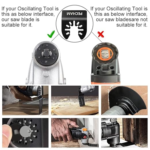 PECHAM 24PCS Universal Wood Metal Oscillating Multitool Quick Release Saw - Image 3