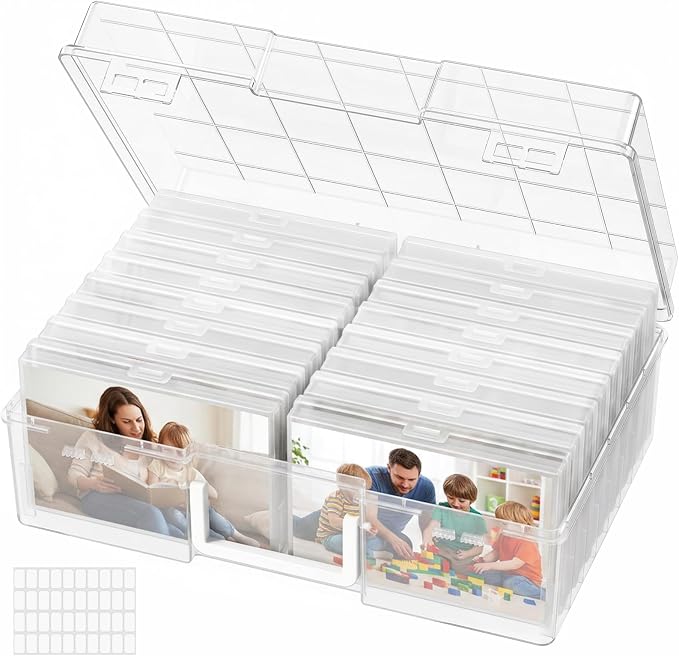 Lifewit 16 Pcs Photo Storage Box, Photo Albums 4x6 Pictures, Acid-Free by Lifewit