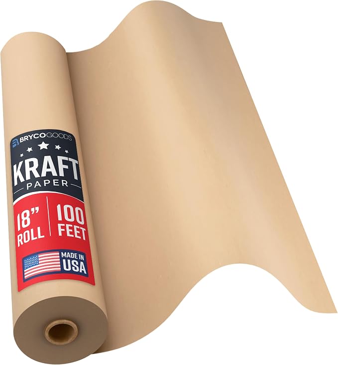 Bryco Goods 18" x 1200" Brown Kraft Packing Paper by BrycoGoods
