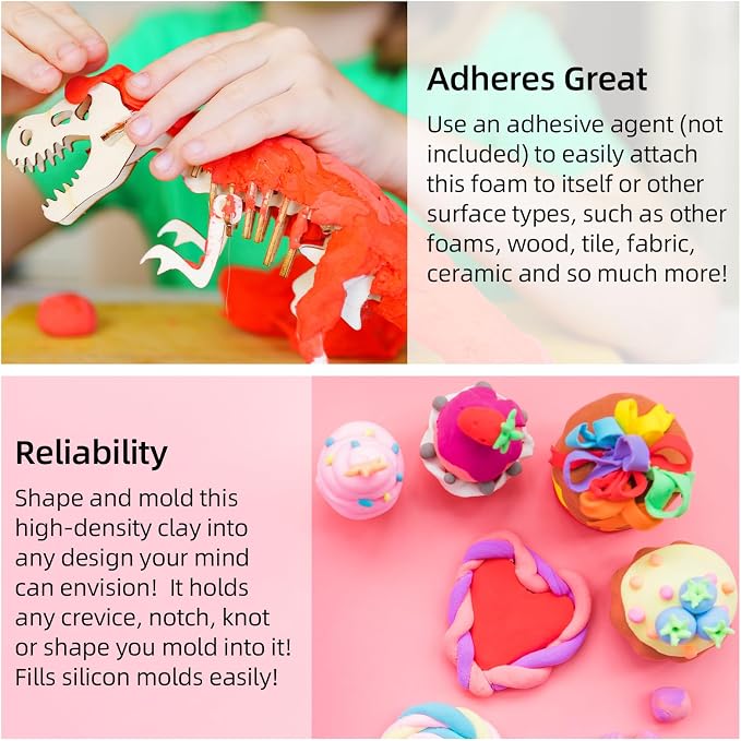 Moldable Cosplay Foam Clay Yellow Colors – High Density and Quality - Image 5