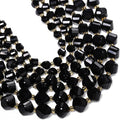 42pcs Natural Black Tourmaline Stone Beads by Yochus