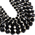 34pcs Natural Black Tourmaline Stone Beads by Yochus