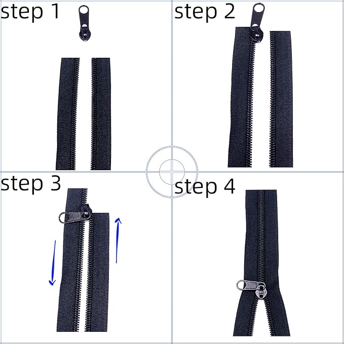 Sawoake 10 Yards Bulk Zipper, DIY Sewing Replacement - Image 4
