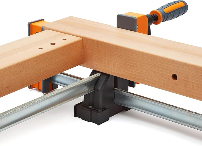 BORA 8pc Parallel Clamp Set, Includes 2 x 24" + 2 x 40" Woodworking Clamps with Rock-Solid, Even Pressure + 4 x Parallel Clamp Blocks, 571650