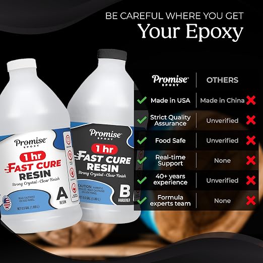 Promise Epoxy Fast Cure Resin 32 Oz, UV-Resistant - Image 2